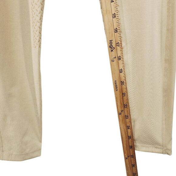Santiny Womens Beige Riding Pants leggings Size S With Pockets & Stretch - Picture 10 of 12